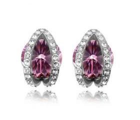 eye earrings gold plated /rhinestone /colors: red,purple,green,yellow,and blue